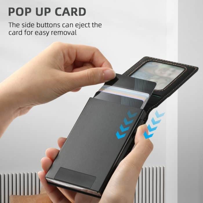 Suteni H19 Litchi Grain 2-in-1 MagSafe Abnehmbare Kartenbox Rückseite Handyhülle – Bild 4