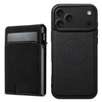 Suteni H19 Litchi Grain 2-in-1 MagSafe Abnehmbare Kartenbox Rückseite Handyhülle, For iPhone 16e, For iPhone 16 Pro Max, For iPhone 16 Pro, For iPhone 16 Plus, For iPhone 16, For iPhone 15 Pro Max, For iPhone 15 Pro, For iPhone 15 Plus, For iPhone 15...