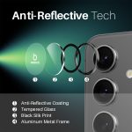 NORTHJO Kameraobjektivschutz CD Metallring Hartglasfolie, For Samsung Galaxy S25 5G, For Samsung Galaxy S25+ 5G, For Samsung Galaxy S25 Ultra 5G – Bild 3