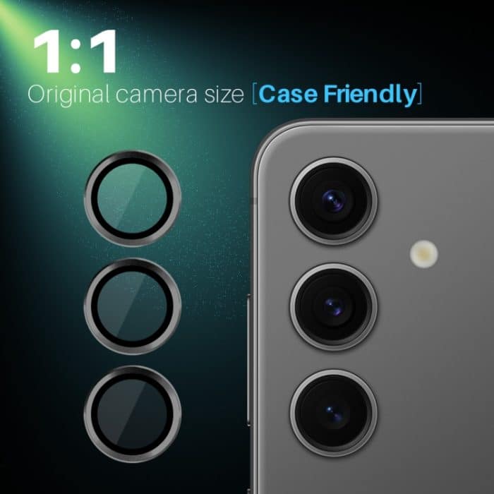 NORTHJO Kameraobjektivschutz CD Metallring Hartglasfolie, For Samsung Galaxy S25 5G, For Samsung Galaxy S25+ 5G, For Samsung Galaxy S25 Ultra 5G – Bild 4