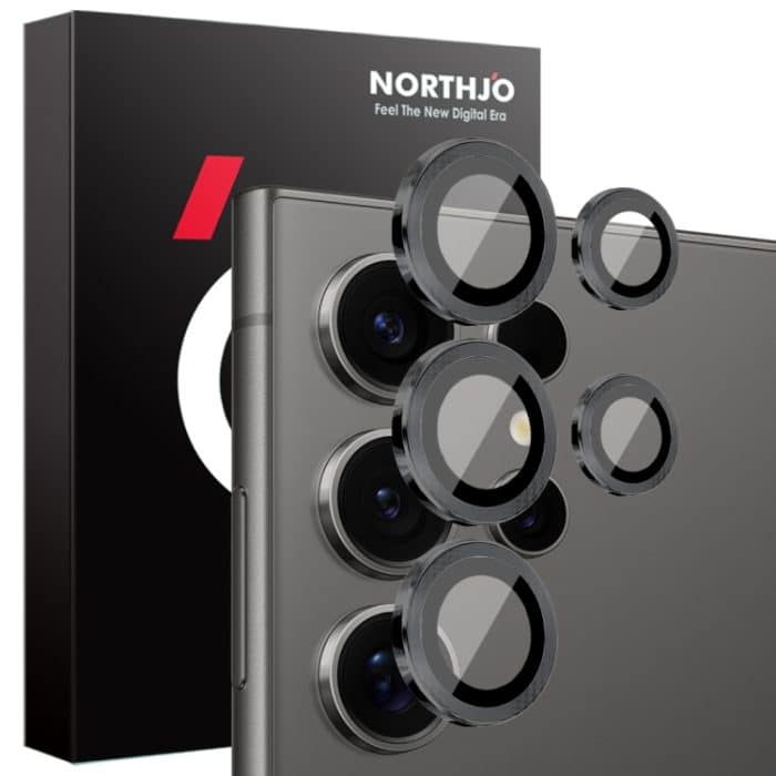 NORTHJO Kameraobjektivschutz CD Metallring Hartglasfolie – Bild 1
