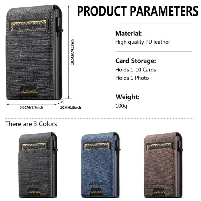 Suteni Denim Texture Key Press Automatisch Pop-Up-Kartenbox – Bild 4