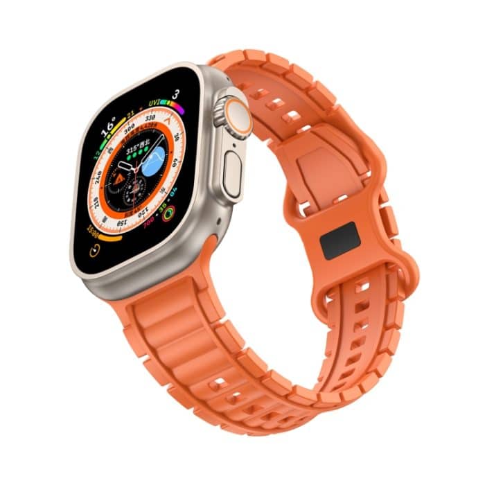 Crawler Splayed 8-förmige Schnalle Silikon Uhrenarmband, For Apple Watch 46mm / 49mm / 45mm / 44mm, For Apple Watch 42mm / 41mm / 40mm / 38mm – Bild 8