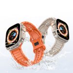 Crawler Splayed 8-förmige Schnalle Silikon Uhrenarmband, For Apple Watch 46mm / 49mm / 45mm / 44mm, For Apple Watch 42mm / 41mm / 40mm / 38mm – Bild 3