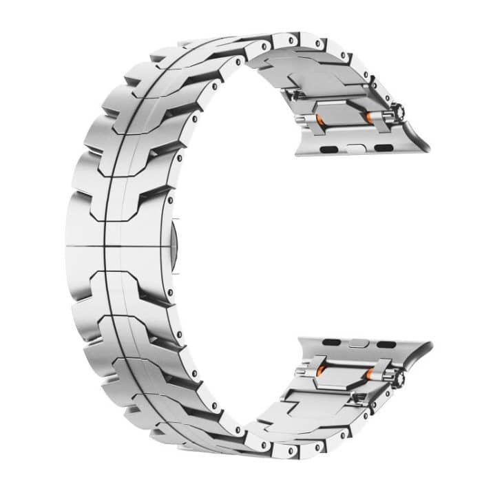 Uhrenarmband aus Metall mit Iron Man-Schmetterlingsschnalle aus Edelstahl, For Apple Watch 46mm / 49mm / 45mm / 44mm, For Apple Watch 42mm / 41mm / 40mm / 38mm – Bild 8