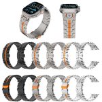 Uhrenarmband aus Metall mit Sicherheitsschnalle aus Edelstahl von Iron Man, For Apple Watch 46mm / 49mm / 45mm / 44mm, For Apple Watch 42mm / 41mm / 40mm / 38mm – Bild 2