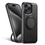 Suteni G3 Oil Wax 360 Rotationshalter MagSafe Rückseite Handyhülle, For iPhone 12 Pro Max, For iPhone 12 Pro