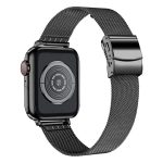 Hyphose-Schnalle, Milanaise-Uhrenarmband aus Metall, For Apple Watch 46mm / 49mm / 45mm / 44mm, For Apple Watch 42mm / 41mm / 40mm / 38mm – Bild 5