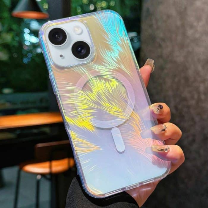 Glänzende, farbbeschichtete, stoßfeste MagSafe-Telefonhülle – Bild 1