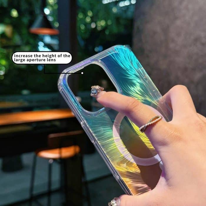 Glänzende, farbbeschichtete, stoßfeste MagSafe-Telefonhülle – Bild 6