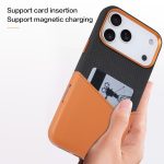 Kalebol Cloth Textue Stitching Card Slot Magnetic Phone Case, For iPhone 12 Pro – Bild 5