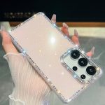 Rhinestone Glitter TPU 4-corners Anti-fall Phone Case
