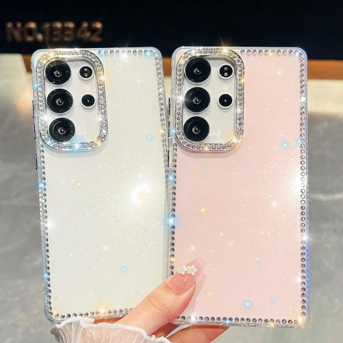 Rhinestone Glitter TPU 4-corners Anti-fall Phone Case – Bild 3