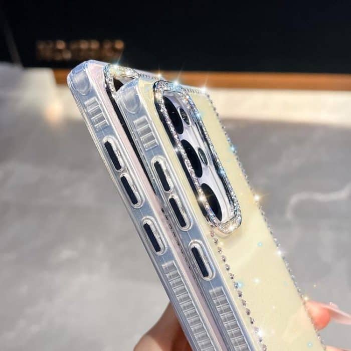 Rhinestone Glitter TPU 4-corners Anti-fall Phone Case – Bild 6