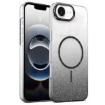 Gold Diamond Glitter Gradient MagSafe Shockproof Phone Case, For iPhone 16, For iPhone 15 Pro Max, For iPhone 15 Pro, For iPhone 15 Plus