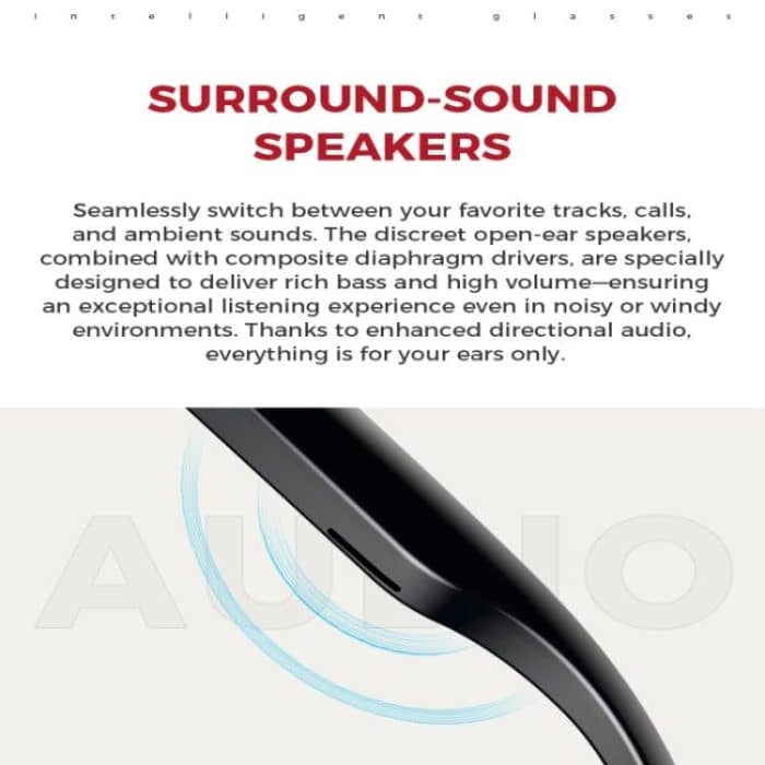 M01 Smart Glasses, with HD Camera, Support Bluetooth Call, AI Intelligent Translation – Bild 5