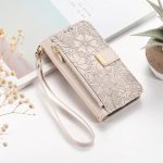 Flowers Leaves Zipper Wallet Leather Phone Case with Strap, For iPhone 16 Pro Max, For iPhone 16 Pro, For iPhone 16 Plus, For iPhone 16 – Bild 7