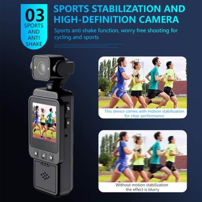 1080P Ultra-HD Clip Pocket Vlog Camera WiFi Portable Video Recorder Camera – Bild 10