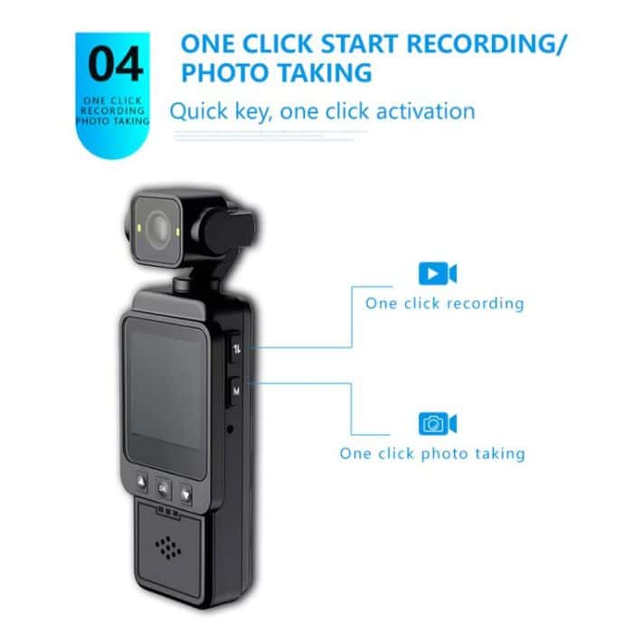 1080P Ultra-HD Clip Pocket Vlog Camera WiFi Portable Video Recorder Camera – Bild 11