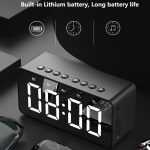 AEC BT506 Lautsprecher mit Wirror, LED-Uhranzeige, Dual-Wecker, Schlummerfunktion, HD-Freisprechfunktion, HiFi-Stereoanlage. – Bild 6