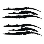 Reflektierender Autoaufkleber, Monster-Kratzstreifen, Kratzspuren, Auto-Scheinwerfer-Dekoration, Vinyl-Aufkleber, Autoaufkleber, Größe: 40 x 12 cm – Bild 2