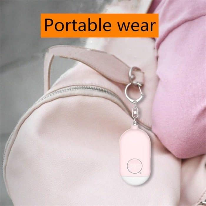 130 dB IP44 wasserdichter wiederaufladbarer Anti-Wolf-Alarm, Taschenlampe, intelligenter persönlicher Alarm, englische Verpackung – Bild 6