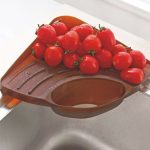 Praktisches Küchenspüle-Eckregal, Schwammhalter, wandmontiertes Tablett – Bild 3