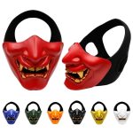 WosporT Halloween-Tanzparty, Grimasse, halbes Gesicht, taktische Maske – Bild 7