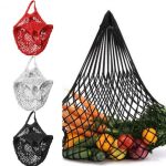 2 PCS Mesh Einkaufstasche Wiederverwendbare String Obst Lagerung Handtasche Totes Frauen Einkaufen Mesh Net Gewebte Tasche Shop Lebensmittel einkaufstasche – Bild 3