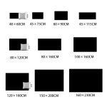 Abstrakte dunkelblaue Kunstteppiche im Nationalstil für Wohnzimmer, Schlafzimmer, Bodenmatte, 40x60cm, 45x75cm, 60x90cm, 40x120cm, 80x120cm, 80x160cm, 100x160cm, 120x160cm, 150x200cm, 160x230cm – Bild 2