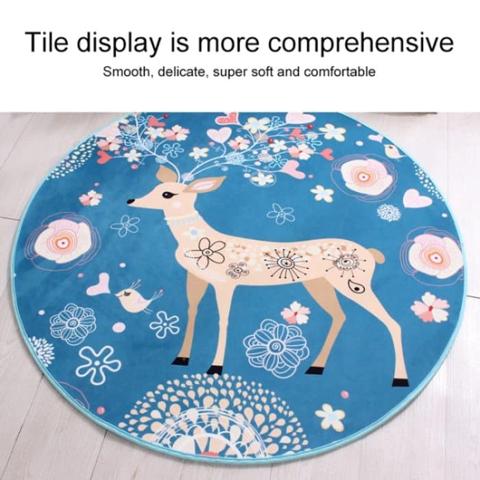 Kreisförmiger Wasseraufnahme-Teppich, Bodenmatte, Cartoon-Fußmatte,, Diameter: 40cm, Diameter: 60cm, Diameter: 80cm, Diameter: 100cm, Diameter: 120cm – Bild 7