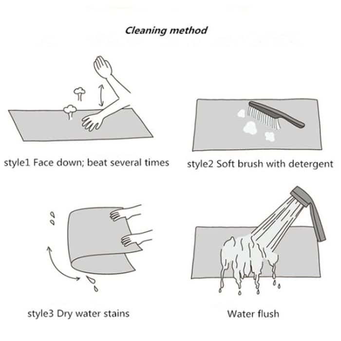 Kreisförmiger Wasseraufnahme-Teppich, Bodenmatte, Cartoon-Fußmatte, – Bild 6
