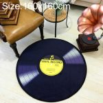 Kreative Retro 3D DVR Rekord Teppich Runde CD Boden Matte Wohnkultur Wohnzimmer Kind Schlafzimmer Dekoration Teppich,