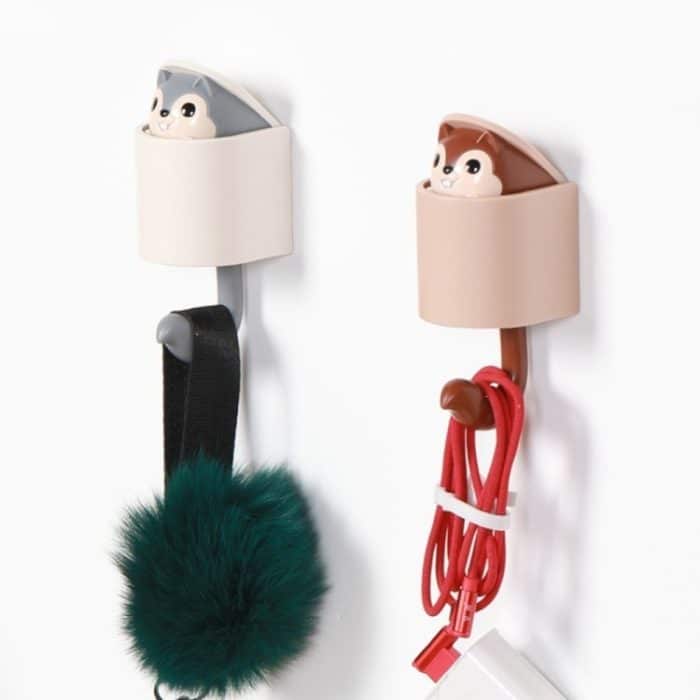 Eichhörnchen-Kreativhaken, stark klebend, zum Aufhängen an der Wand – Bild 3