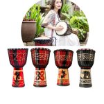 Afrikanische Trommel für Kinder, Kindergarten, Schlaginstrumente, Schaffell-Tamburin, zufällige Lieferung, Small 8 In Engraved, Standard 8 In Engraved, Big 8 In Engraved, Small 10 In Engraved, Standard 10 In Engraved – Bild 6