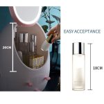 Staubdichte tragbare Kosmetik-Aufbewahrungsbox für den Schreibtisch mit Spiegel, White Single Mirror, White Mirror With Light, Pink Single Mirror, Pink Mirror With Light – Bild 8