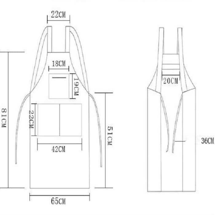 Wasserdichte, ölbeständige, dicke, verschleißfeste Overalls-Schürze aus weichem Leder für Männer und Frauen – Bild 5