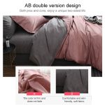 Bettwäsche-Set, einfarbig, kariert, Bettdecke, Bettdecke, Bettlaken-Set, 168*229cm(1x Pillowcase,1xQuilt）, 200*230cm(2x Pillowcase,1x Quilt）, 228*228cm(2xPillowcase,1xQuilt）, 260*230cm(2xPillowcase ,1xQuilt）, 135*200cm(1xPillowcase,1xQuilt）... – Bild 5