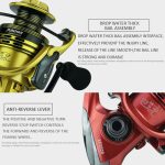 Vollmetall-Angelrolle mit Schwingarm und Metallkopf, YUMOSHI XF2000 – Bild 4