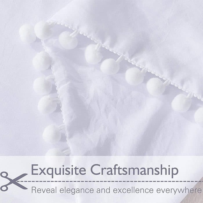 Prinzessinnen-Bettwäsche-Sets mit gewaschenem Ball, dekorativem Kissenbezug aus Mikrofaserstoff, Twin（One Pillowcase and One Quilt）, Queen（Two Pillowcase and One Quilt）, King（Two Pillowcase and One Quilt） – Bild 6