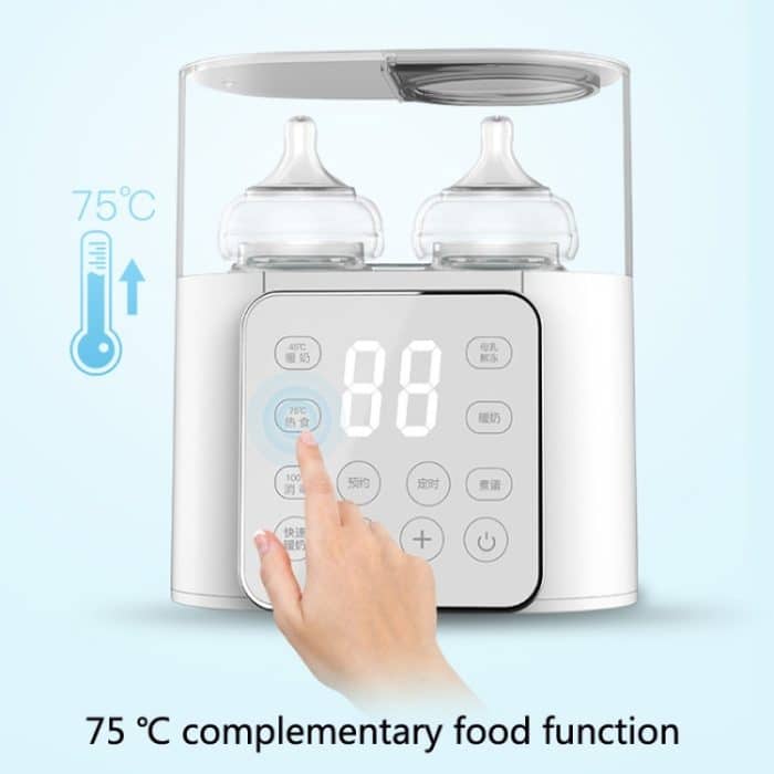 N20 2-in-1-Doppelflaschenwärmer-Sterilisationsmaschine, Steckerspezifikationen:, EU Plug, US Plug – Bild 4