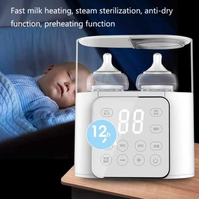 N20 2-in-1-Doppelflaschenwärmer-Sterilisationsmaschine, Steckerspezifikationen:, EU Plug, US Plug – Bild 7