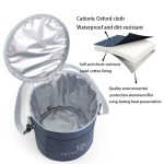 Runde Lunchtasche, isolierte Lunchbox, faltbare und tragbare Lunchtasche, L, M – Bild 3