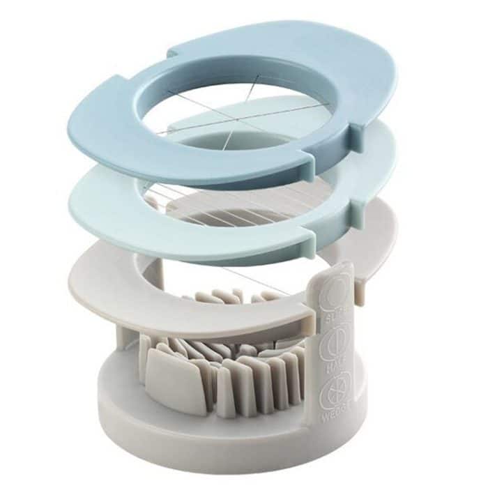 3-in-1-Multifunktions-Eierschneider, halbgeschnittenes Eierwerkzeug, Blue, Orange, Colorful – Bild 4