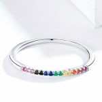 Ring aus Sterlingsilber, S925, farbiger Zirkonring – Bild 3