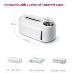 Befeuchtende Taschentuchbox, kreative Nass- und Trocken-Taschentuchbox, Pure White Gray Bottom, Dark green White Bottom, Dark Green Gold Bottom – Bild 7