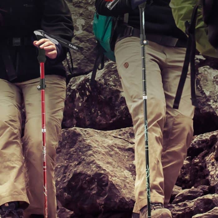 TANERDD TR-D0001 Trekkingstöcke aus Aluminiumlegierung, zusammenklappbare Handläufe für den Außenbereich, Trekking-Wanderstöcke, TR-D0001 Short (Red), TR-D0001 Short (Blue), TR-D0001 Short (Sky Blue), TR-D0001 Short (Purple), TR-D0001 Short (Black) – Bild 6