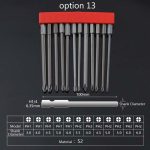 12 Stück/Set Schraubendreher-Bit mit magnetischem Elektro-Schraubendreher aus S2-legiertem Stahl, 11, 12, 13 – Bild 2