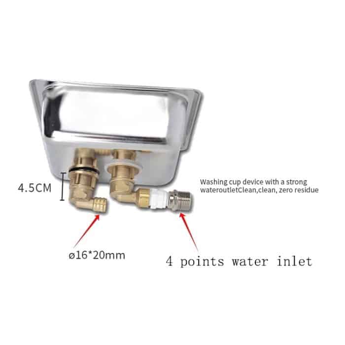 Automatische Hochdruck-Becherwaschanlage aus Edelstahl mit eingebetteter Stange, Small Cup Washer, Medium Cup Washer, Economy Type A, Economy Type B – Bild 3