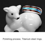 2 Stück Keramik-Wolframstahl-Drachen-Textur-Ring für Herren – Bild 6